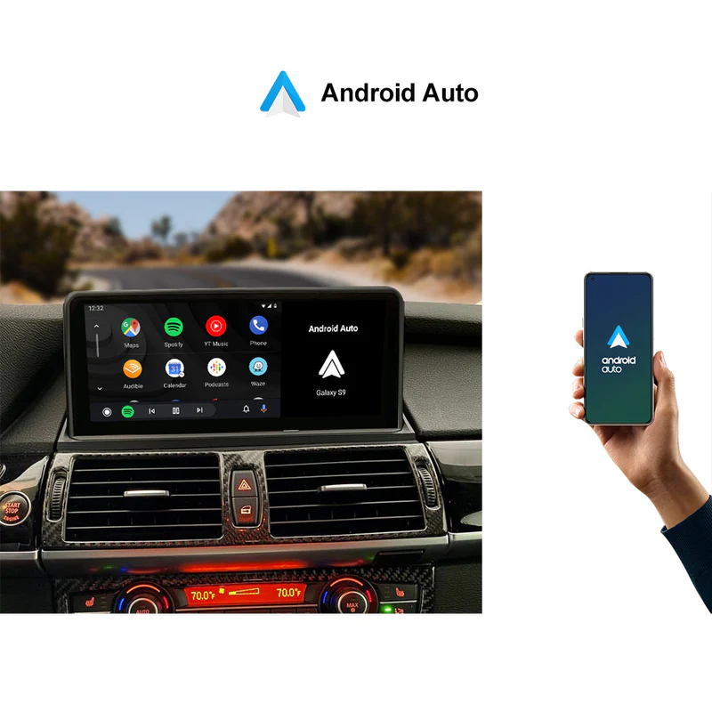 Andream 10.25” wireless Apple CarPlay & Android Auto display BMW X5 & X6 E70 E71 E72