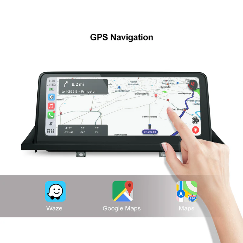 Andream 10.25” wireless Apple CarPlay & Android Auto display BMW X5 & X6 E70 E71 E72