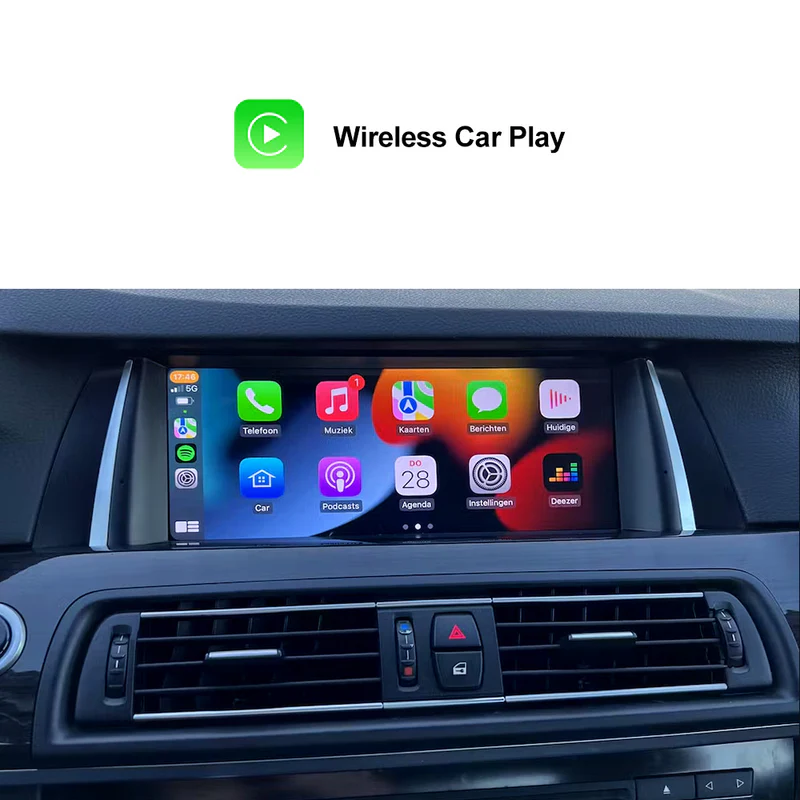 Andream 10.25” Android screen with Apple CarPlay & Android Auto for BMW 5 F10