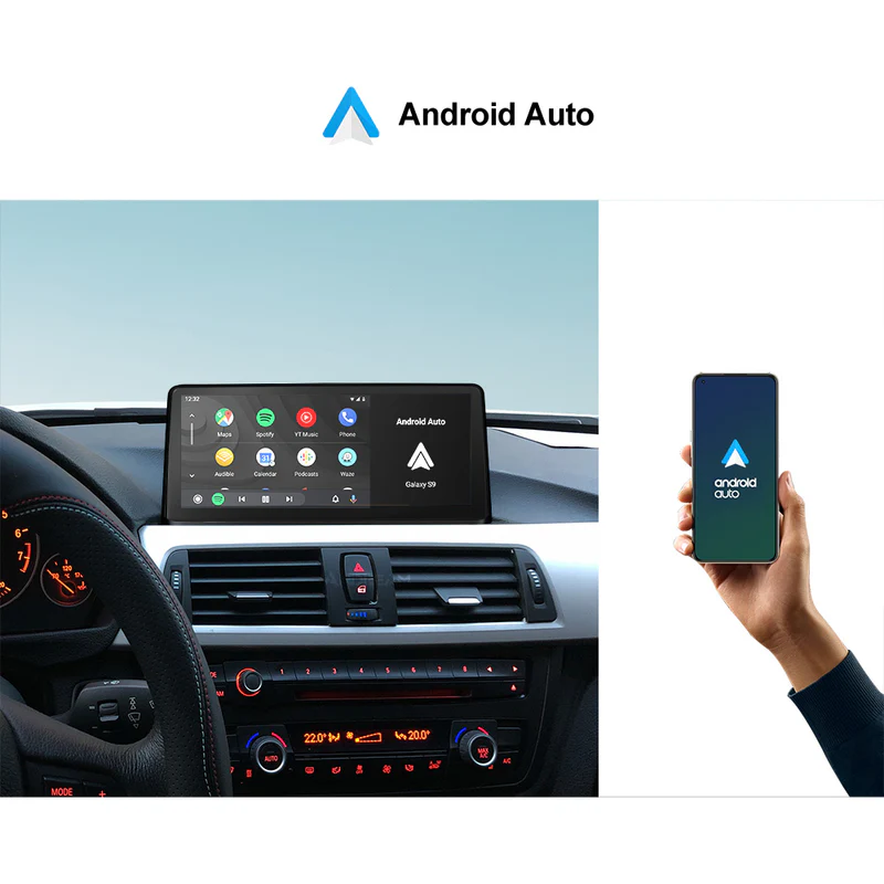 Andream 10.25” wireless Apple CarPlay & Android Auto display BMW 3 & 4 F30