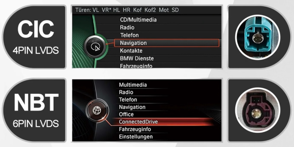 Andream 10.25” wireless Apple CarPlay & Android Auto display BMW 5 F10