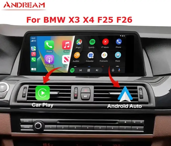 Andream 8.8” wireless Apple CarPlay & Android Auto display BMW X3 & X4 F25 F26