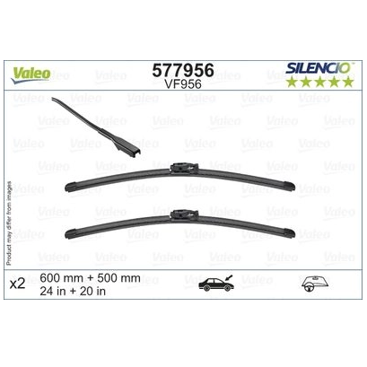VALEO Front wiperblade set VF956