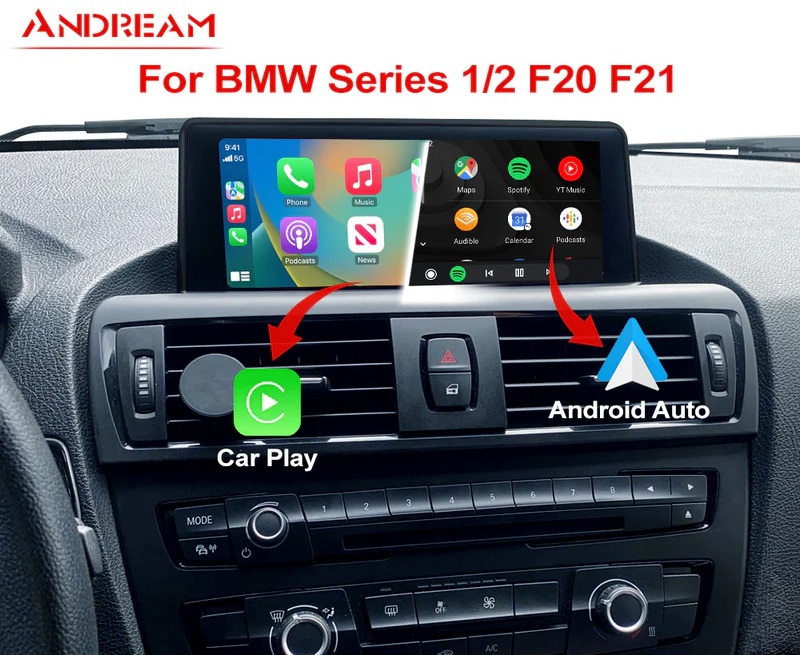 Andream 8.8” draadloos Apple CarPlay & Android Auto display BMW 1 F20