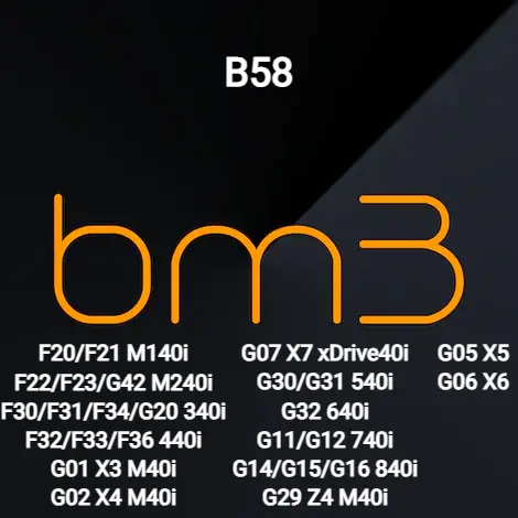 BM3 B58 - (M)140i (M)240i (M)340i 440i 540i 640i 740i 840i Z4 X3 X5 X7 M40i 