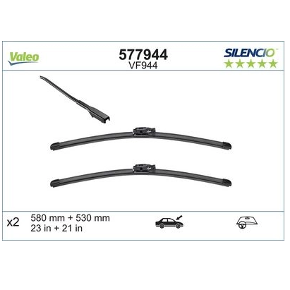[577944] VALEO Voorste ruitenwisserset VF944