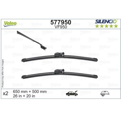 [577950] VALEO Voorste ruitenwisserset VF950