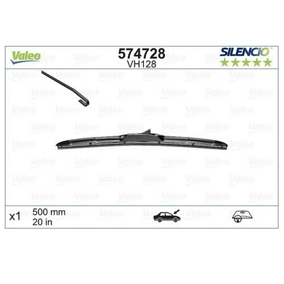 [574728] VALEO Front wiperblade VH128